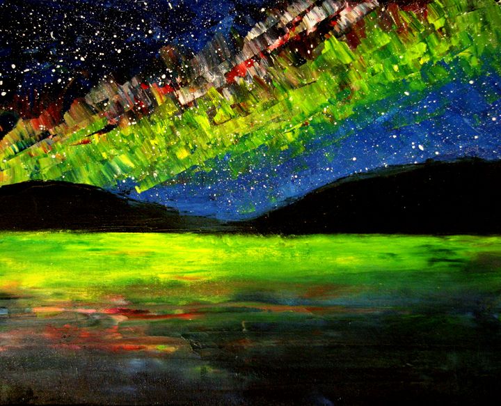 Northern Lights - Color Distributions - Paintings & Prints, Landscapes &  Nature, Natural Phenomena & Weather, Aurora Borealis - ArtPal