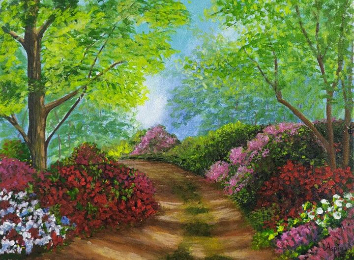 flower path - Aspia's artbook - Paintings & Prints, Landscapes & Nature ...