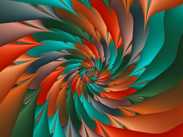 Psychedelic Rainbow Spiral - Kitty Bitty - Digital Art, Abstract, Fractal -  ArtPal