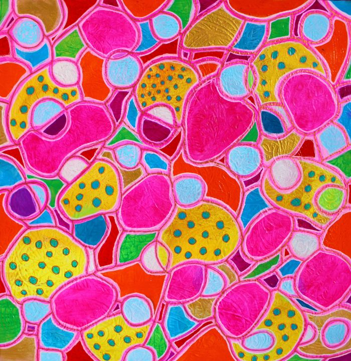 Passion Fruit (colorful abstract) - abstractart by Veera Zukova, Galleria Arté Finland