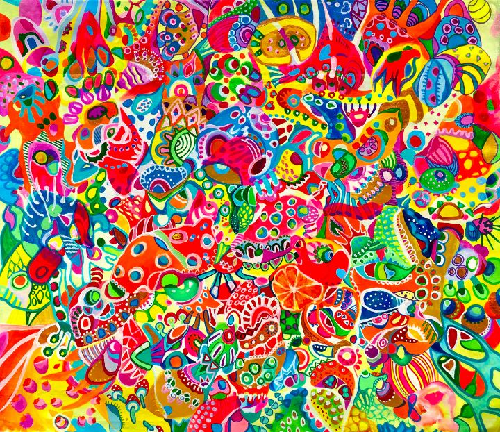 CRUSH. doodle color boost, extreme - abstractart by Veera Zukova ...