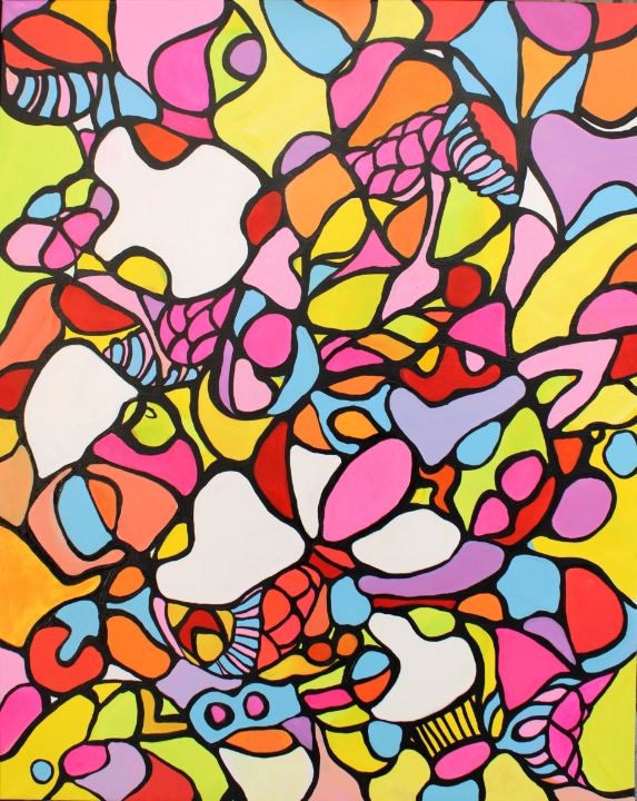 GRAPEFRUIT - Vibrant Vistas: A Haven for Colorful Abstract Art