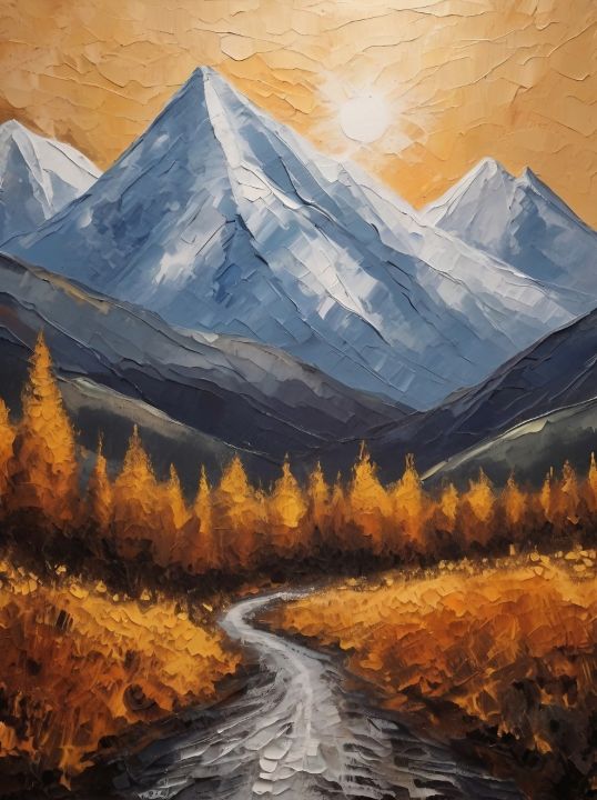 abstract landscape acrylic art - Inspiration-corner - Paintings ...