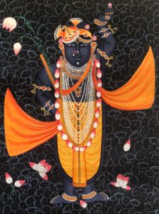 Shrinathji in lotus background