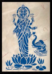 Lakshmi- Sanjhi art