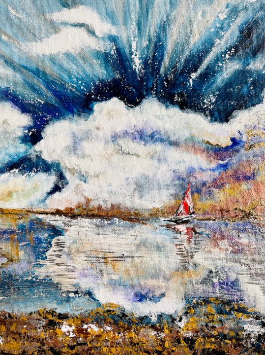 Abstract acrylic painting “Hope “ - Torry Vik