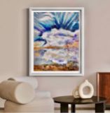Original abstract acrylic seascape