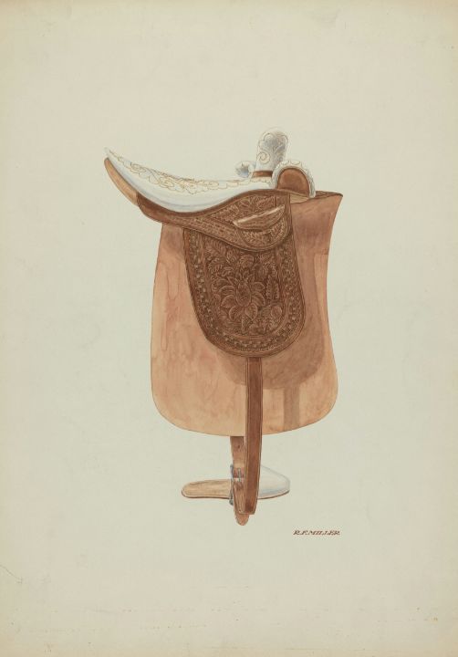 Shaddle Side Saddle - Great Art Library - Paintings & Prints, People & Figures ...