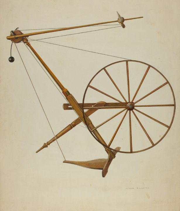 Spinning Wheel Great Art Library Paintings Prints People   3744 23 4 2 4 33 31m 