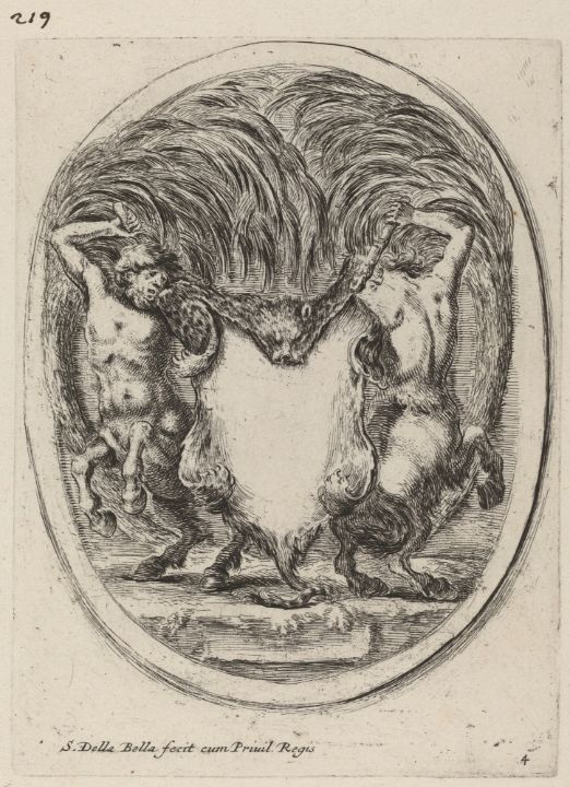 Cartouche in the Form of a Flayed Ti - Great Art Library - Paintings ...