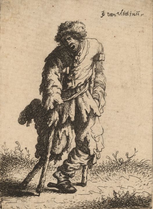 Beggar with a Wooden Leg - Great Art Library - Paintings & Prints ...