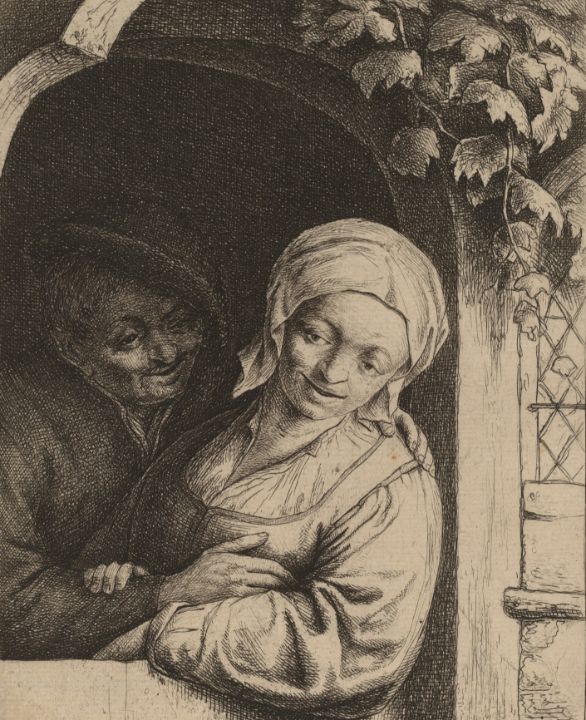 Peasant Couple in a Doorway - Great Art Library - Paintings & Prints,  People & Figures, Other People & Figures, Other - ArtPal