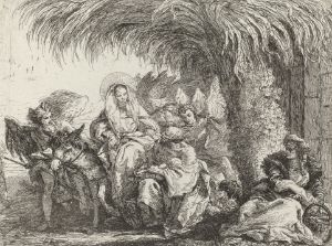 Joseph Kneels with the Child before