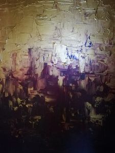 Abstract textured painting