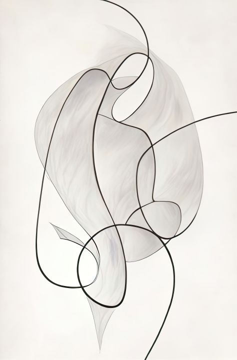 A Symphony of Curves and Lines - Peter Balan - Digital Art, Abstract ...