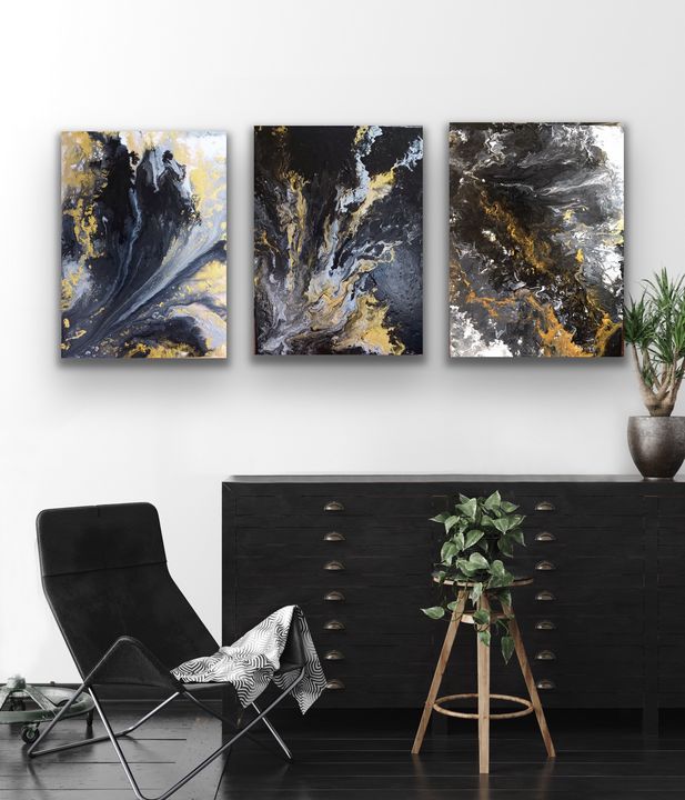 Burst Abstract Painting - Cena's Art - Paintings & Prints, Abstract ...