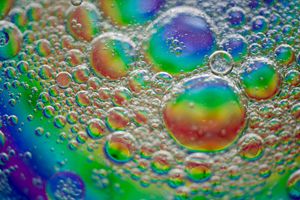 colorful oil bubbles