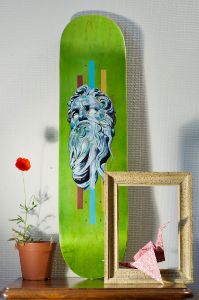 The Sculpture of Moses on Skateboard - Paul Ward Art -