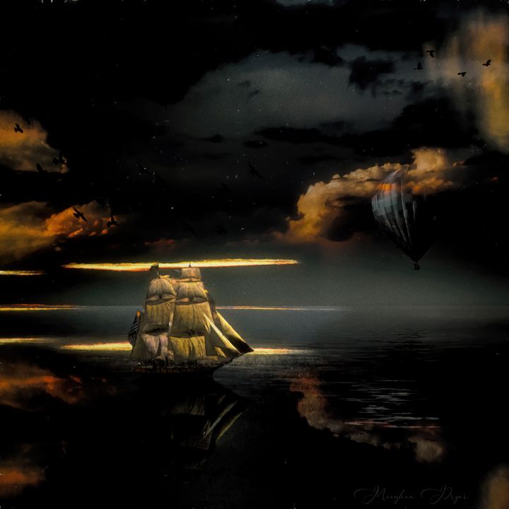 Dark Reflections - The Art Inspires - Digital Art & AI, Landscapes ...