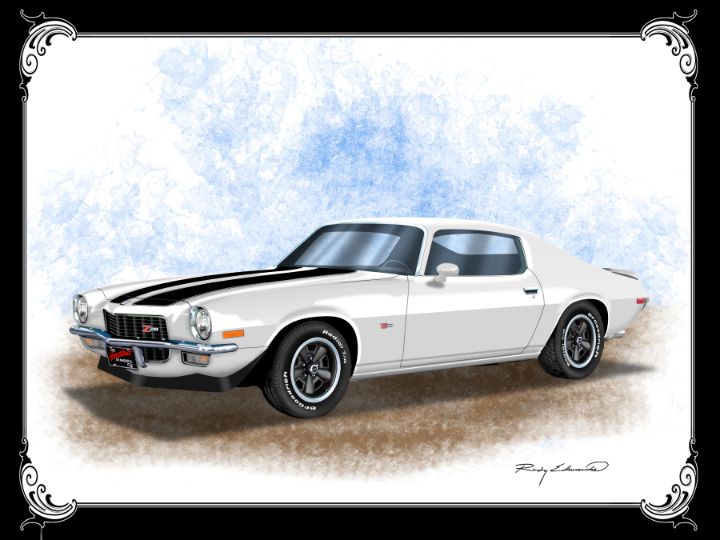 1970 Camaro Z28 Art Print - Studio21Graphix - Digital Art, Vehicles ...