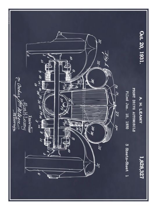 L- 29 Cord Front Wheel Drive Patent - Studio21Graphix - Digital Art ...