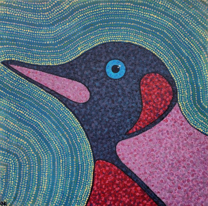 city penguin - Nataliia Nikulina - Paintings & Prints, Animals, Birds, &  Fish, Birds, Penguins - ArtPal