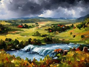 Beautiful summer landscape