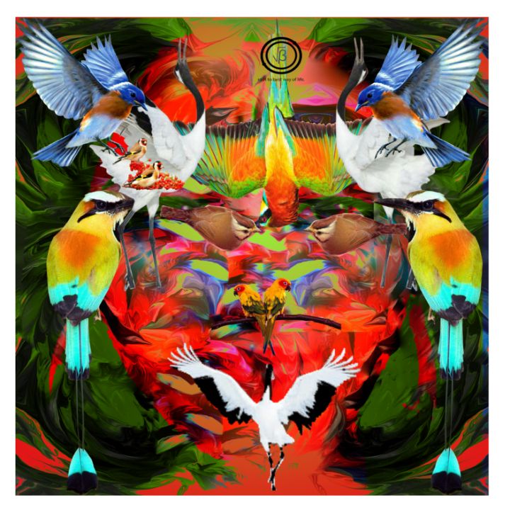 the figurative and the birds - john bosco - Digital Art, Animals, Birds, &  Fish, Other Animals, Birds, & Fish - ArtPal