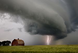 Prairie Storm Clouds lightning - Fine Art Photography