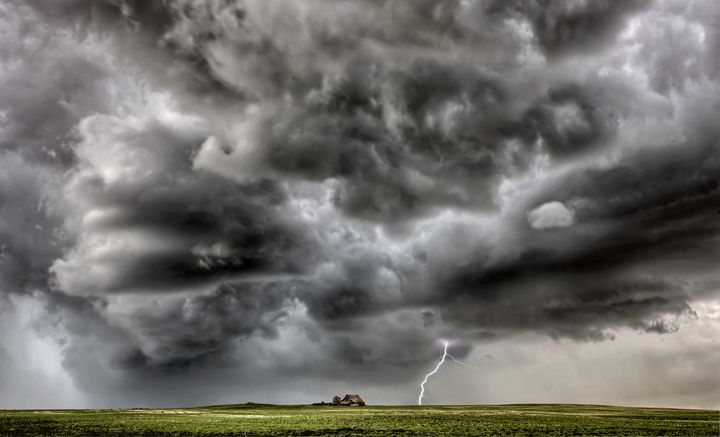 Storm Clouds Saskatchewan lightning - Fine Art Photography