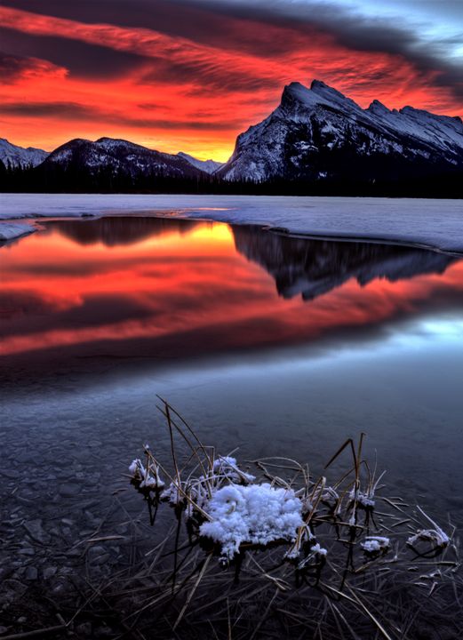 Sunset Mount Rundle - Fine Art Photography