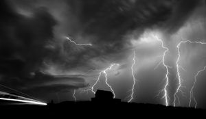 Storm Clouds Saskatchewan Lightning - Fine Art Photography