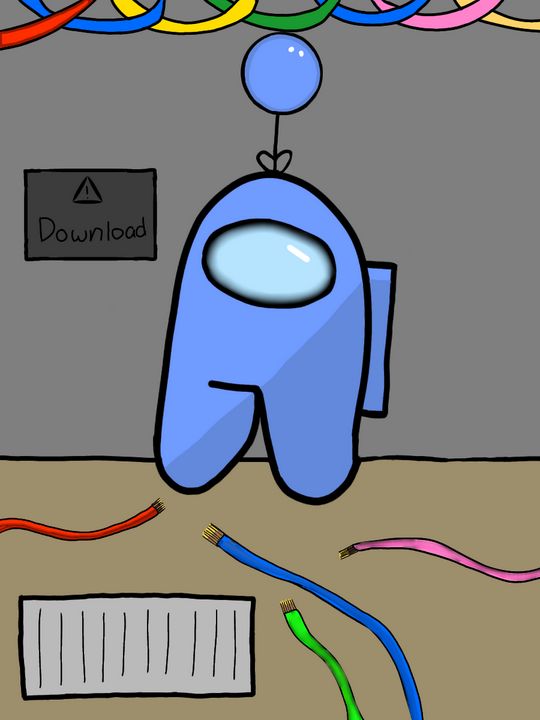 Among Us (Electrical Room) Drawings