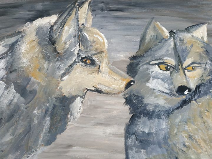 Artistic Watecolor Wolf Painting Set - CreativeModernArt - Paintings &  Prints, Animals, Birds, & Fish, Wolves - ArtPal