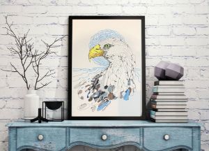 AMERICAN EAGLE Original Handmade ART