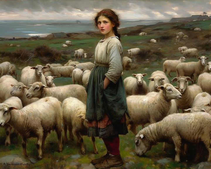 I Know My Sheep By Name - Mimi Rothschild Studios