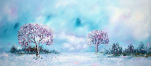 Trees fell in love in spring