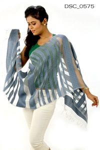 Designer Silk Woolen Stole DSC0575 - scarvesdesigner