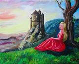 An oil painting, canvas