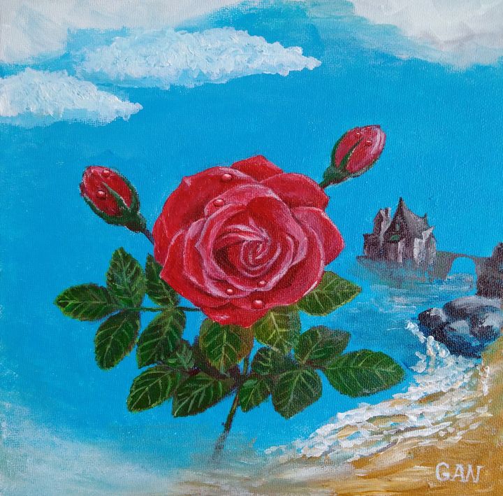 A rose by the sea - Lenochek's Art