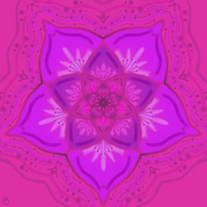 Pink Henna Flower