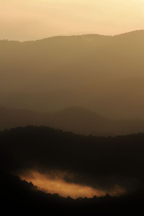Smokey Sunset - Lens Print