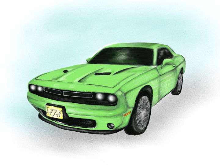 Dodge challenger art