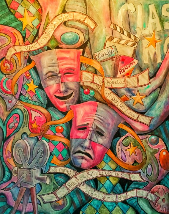 old-movies-bill-trantham-paintings-prints-entertainment-movies