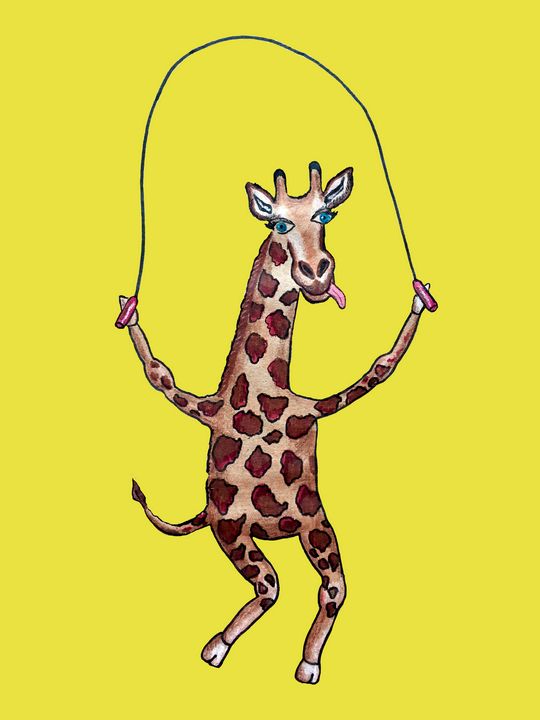 Жираф - Elena Filatkina - Drawings & Illustration, Animals, Birds, & Fish,  Giraffes - ArtPal