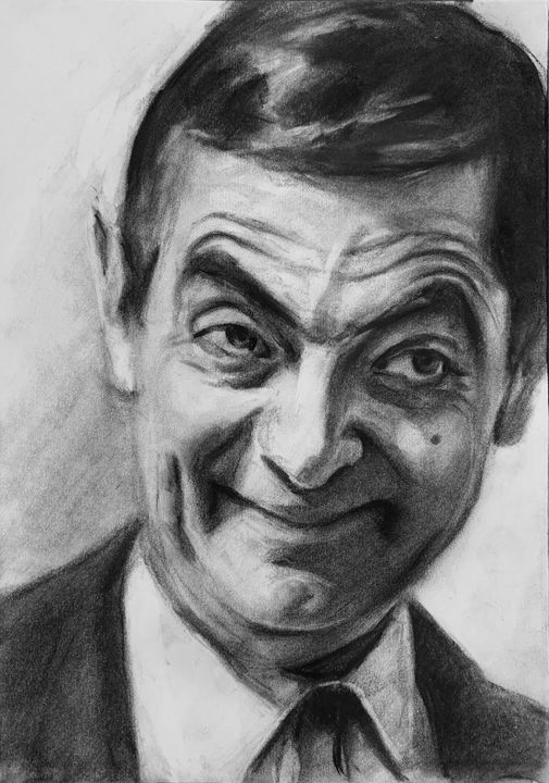 Mr Bean Drawing by Paul Nelson-Esch | Saatchi Art