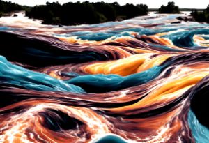 Abstract Turbulent Rapids (AI)