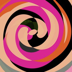 Abstract Spirals Purple - Keith Hix