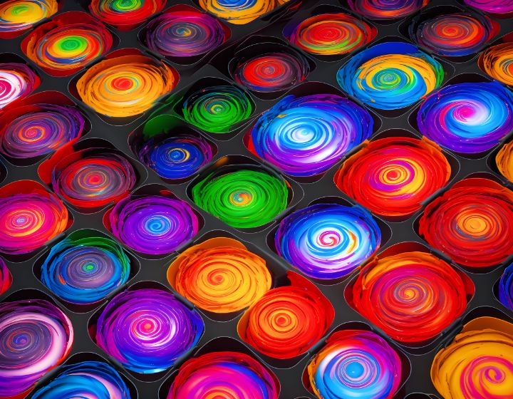 Colorful Compartmental Chaos - Mindful Canvas AI - Digital Art & AI ...