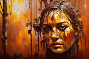 Dripping Echoes of Time V2 (IA) - Mindful Canvas AI